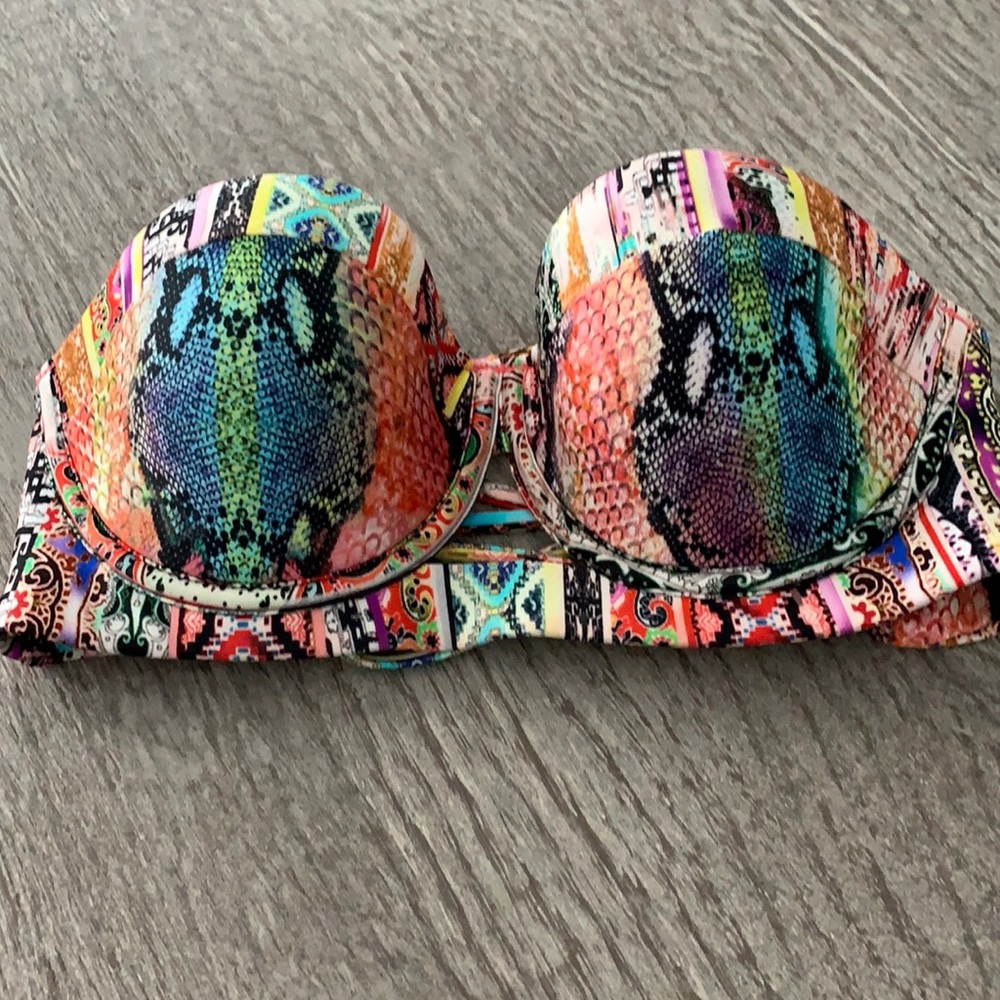 Luli fama strapless bikini top